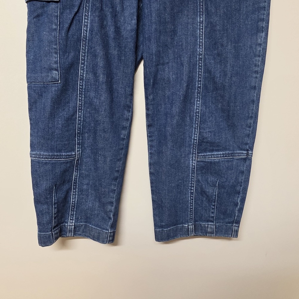 Anthropologie Pilcro Barrel Jeans Cargo Size 28 Womens High Rise Barrel Denim - Picture 7 of 14